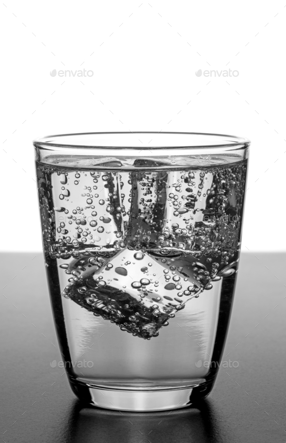 A Glass of Water with Ice Cubes Stock Photo by gcpics PhotoDune